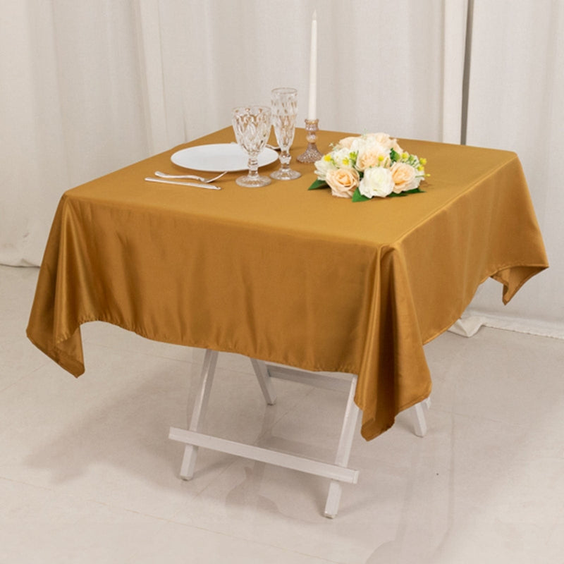 54" x 54" Lamour Satin Square Tablecloth Wedding Party Table Linens