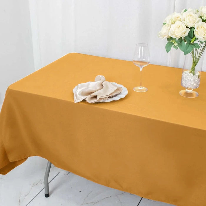 60x102" Premium Polyester Rectangular Tablecloth Wedding Table Linens