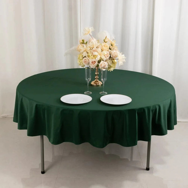 90" Premium Scuba Round Tablecloth