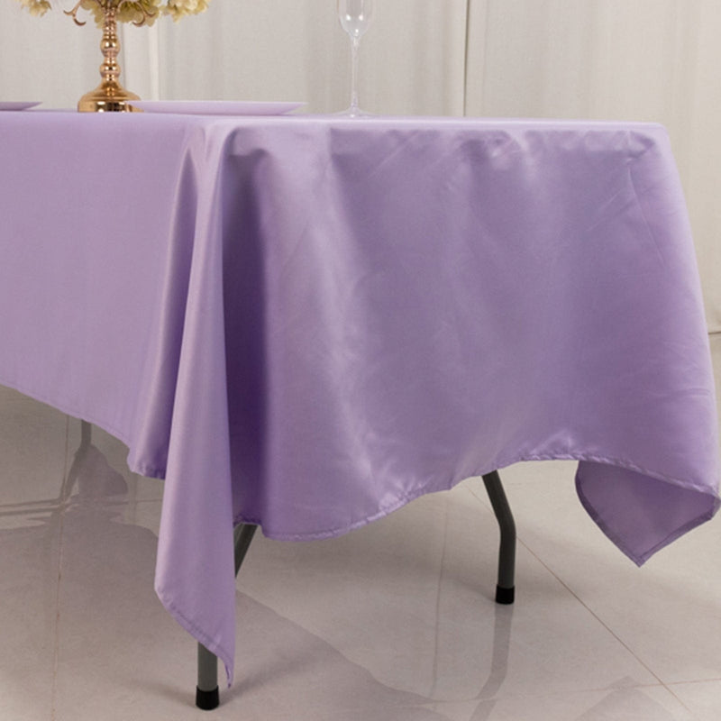 60" x 102" Lamour Satin Rectangular Tablecloth