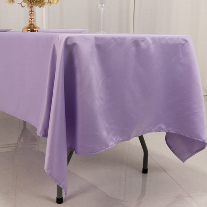 60" x 102" Lamour Satin Rectangular Tablecloth
