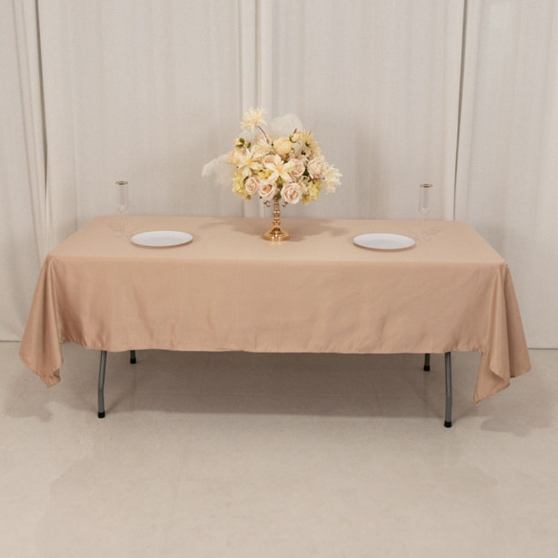 60" x 102" Lamour Satin Rectangular Tablecloth