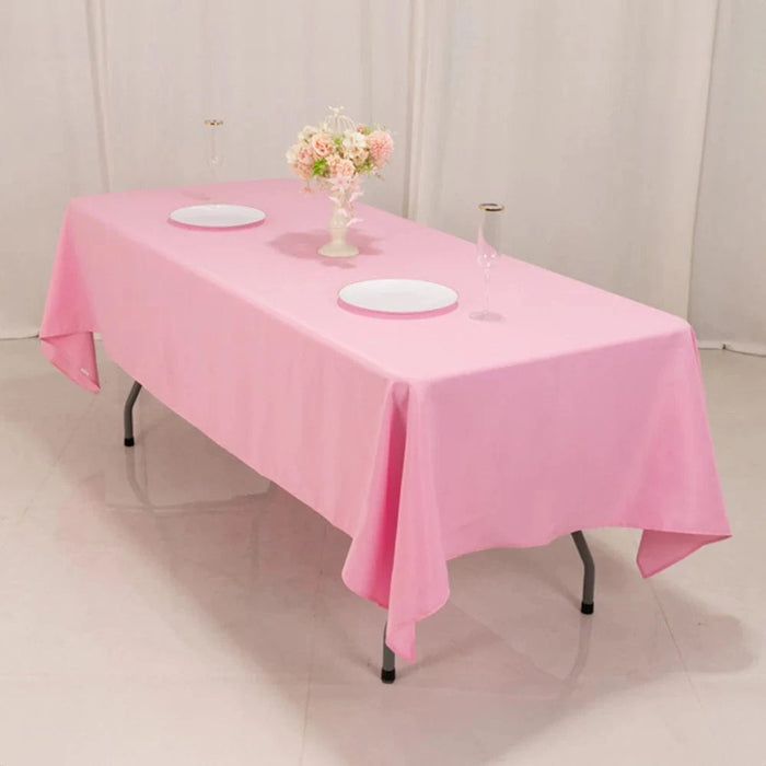 60x102" Premium Polyester Rectangular Tablecloth Wedding Table Linens