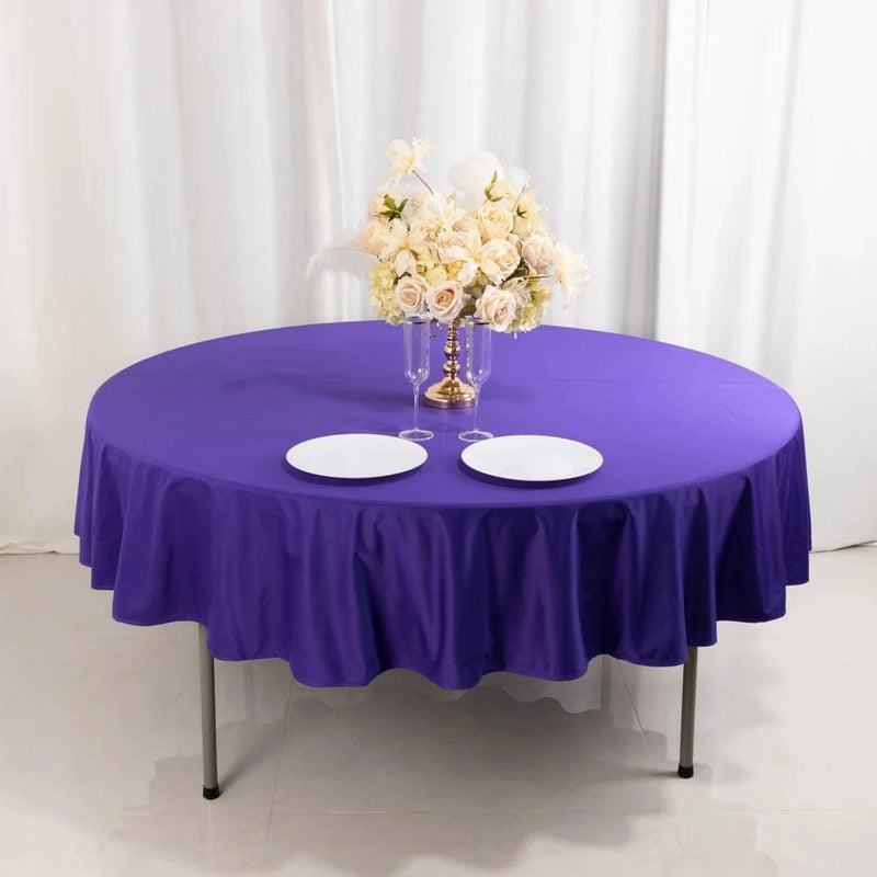 90" Premium Scuba Round Tablecloth