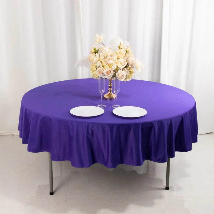 90" Premium Scuba Round Tablecloth