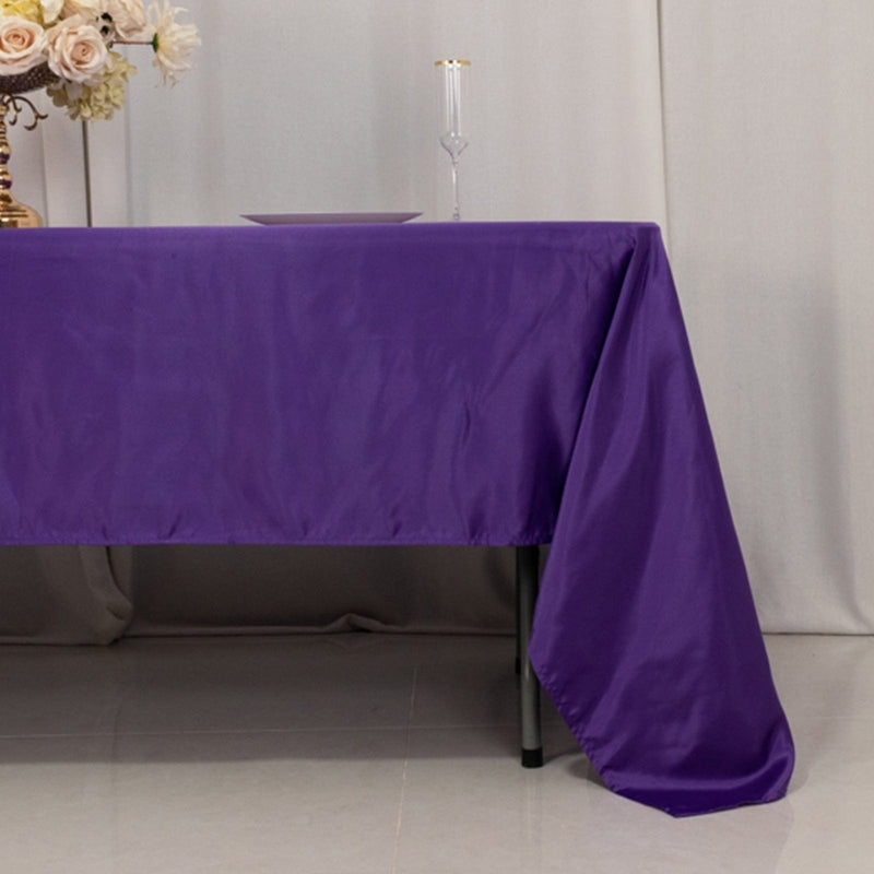 60" x 126" Lamour Satin Rectangular Tablecloth