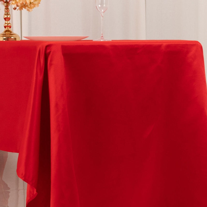 60" x 126" Lamour Satin Rectangular Tablecloth