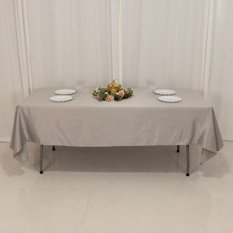 60" x 102" Lamour Satin Rectangular Tablecloth