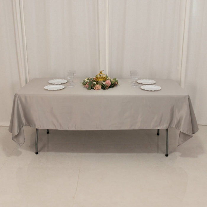 60" x 102" Lamour Satin Rectangular Tablecloth