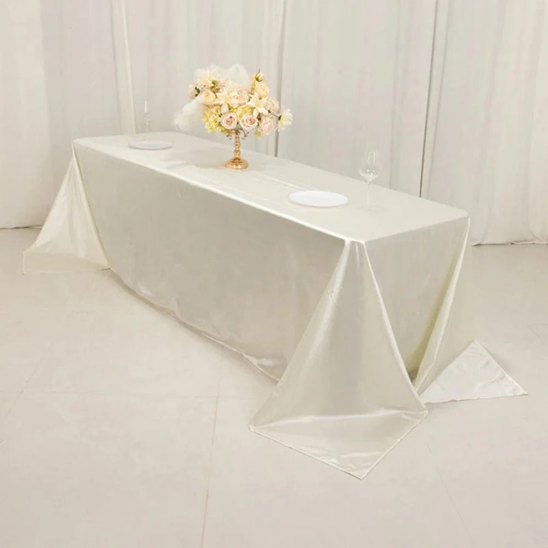 90" x 156" Scuba Polyester Rectangular Tablecloth