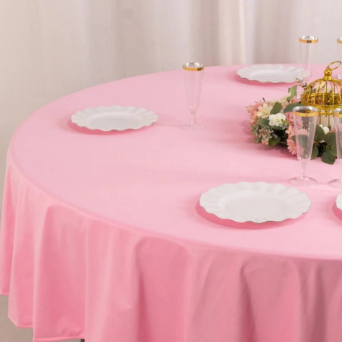 90" Premium Scuba Round Tablecloth