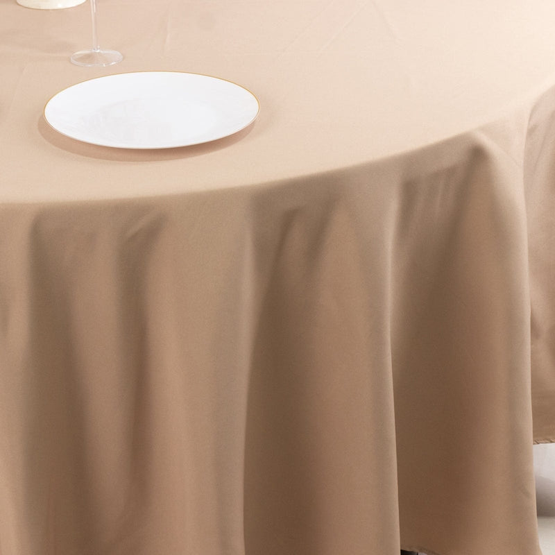 108" Premium Polyester Round Tablecloth Wedding Party Table Linens