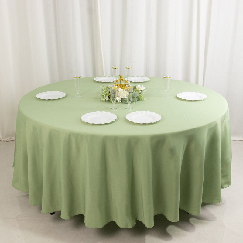 108" Premium Polyester Round Tablecloth Wedding Party Table Linens