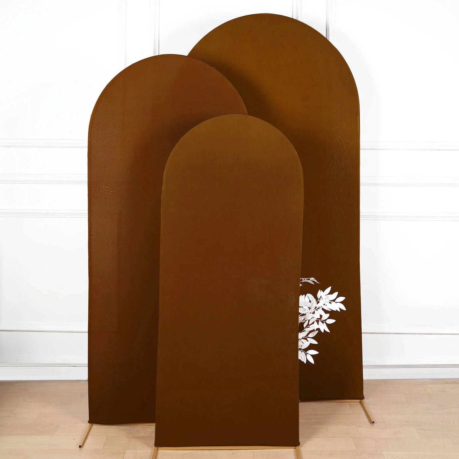 Matte Fitted Spandex Round Top Wedding Arch Backdrop Stand Cover