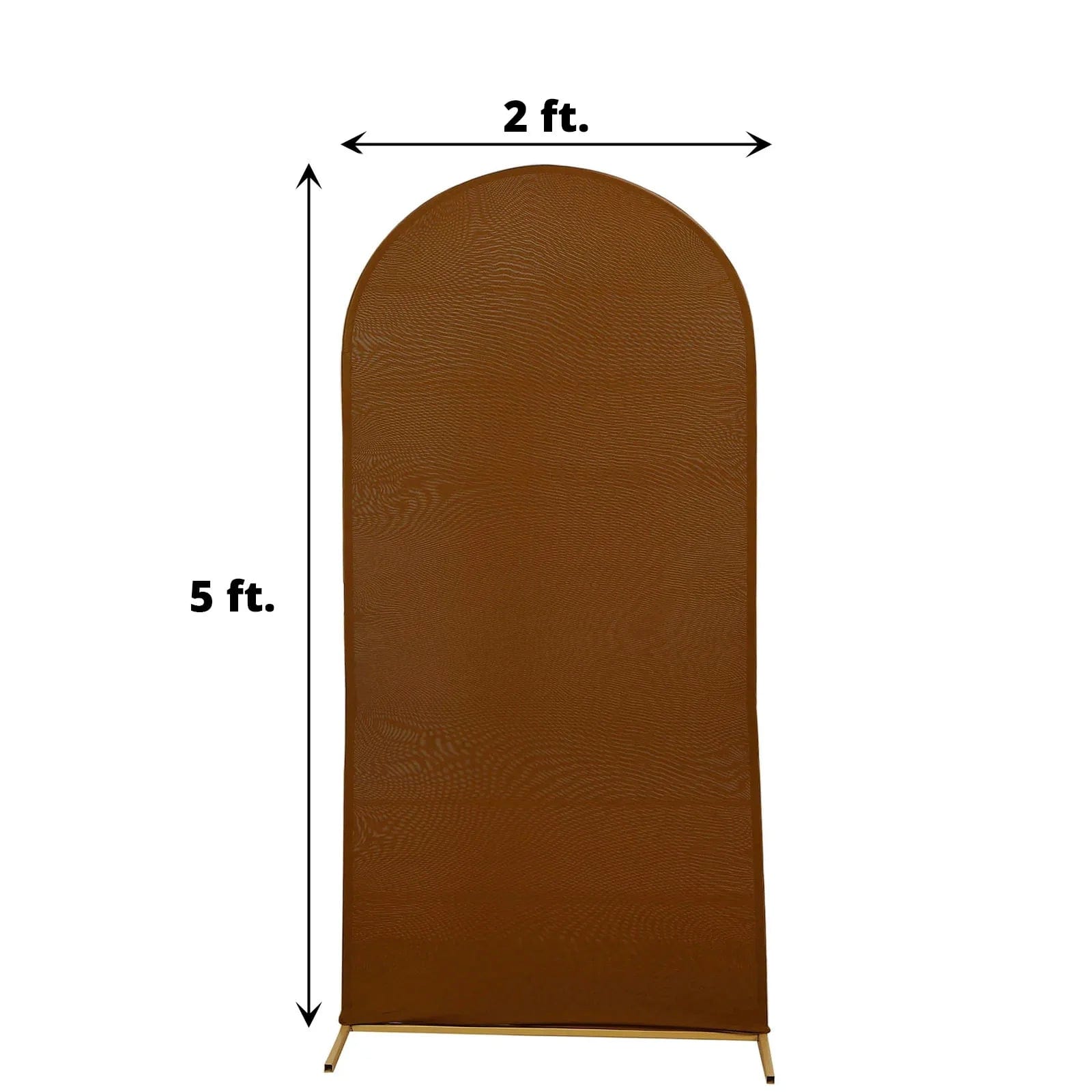 Matte Fitted Spandex Round Top Wedding Arch Backdrop Stand Cover