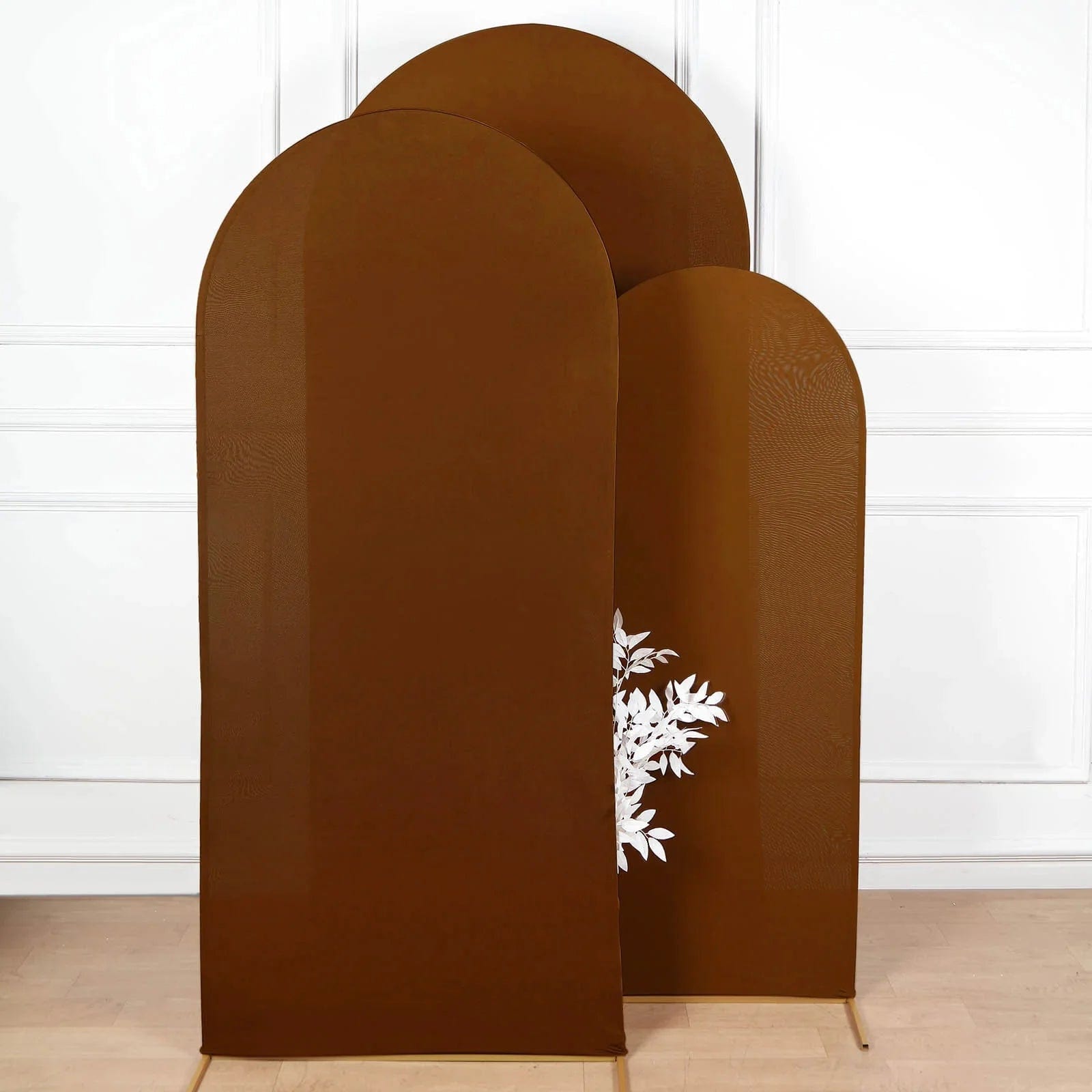 Matte Fitted Spandex Round Top Wedding Arch Backdrop Stand Cover