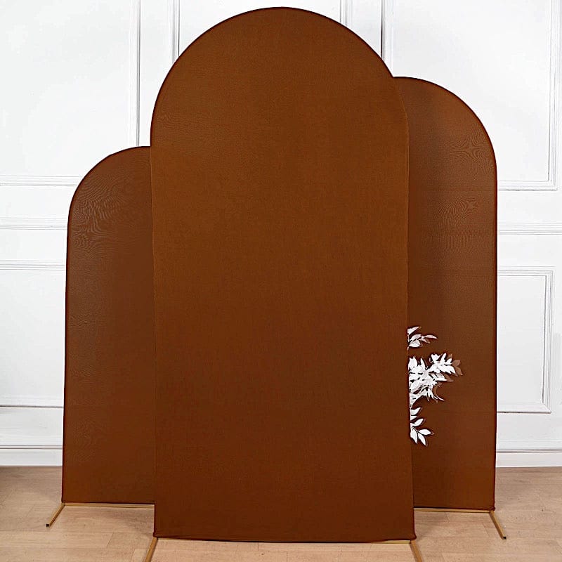 Matte Fitted Spandex Round Top Wedding Arch Backdrop Stand Cover