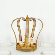 Metal Crown Cupcake Dessert Display Stand - Gold