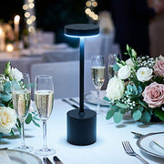 Metal Rechargeable Cordless Table Lamp with Touch Control