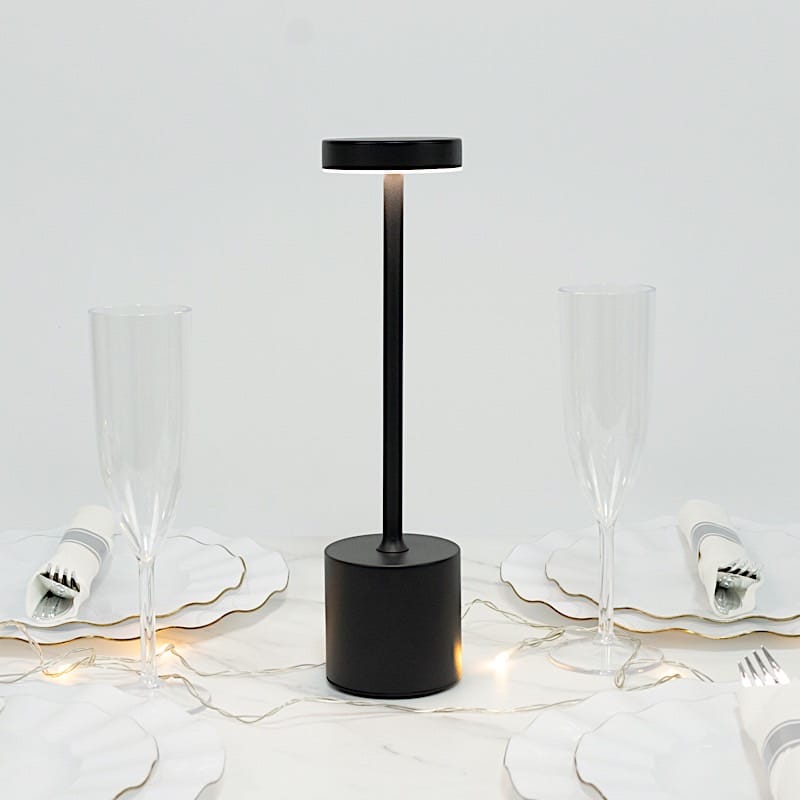 Metal Rechargeable Cordless Table Lamp with Touch Control