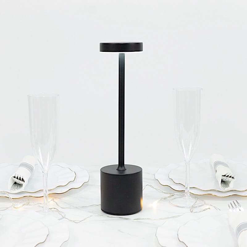 Metal Rechargeable Cordless Table Lamp with Touch Control