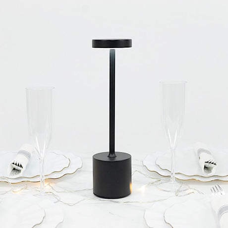 Metal Rechargeable Cordless Table Lamp with Touch Control