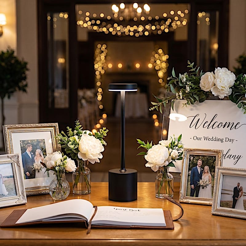 Metal Rechargeable Cordless Table Lamp with Touch Control