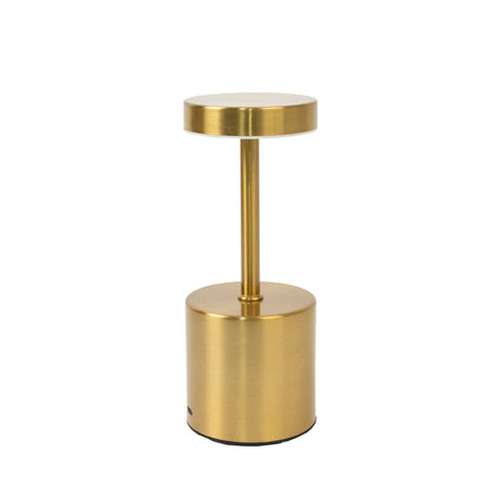 Metal Rechargeable Cordless Table Lamp with Touch Control - Gold LED_MET_LAMP01_8_GOLD