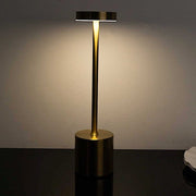Metal Rechargeable Cordless Table Lamp with Touch Control - Gold LED_MET_LAMP01_GOLD