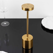 Metal Rechargeable Cordless Table Lamp with Touch Control - Gold LED_MET_LAMP01_GOLD