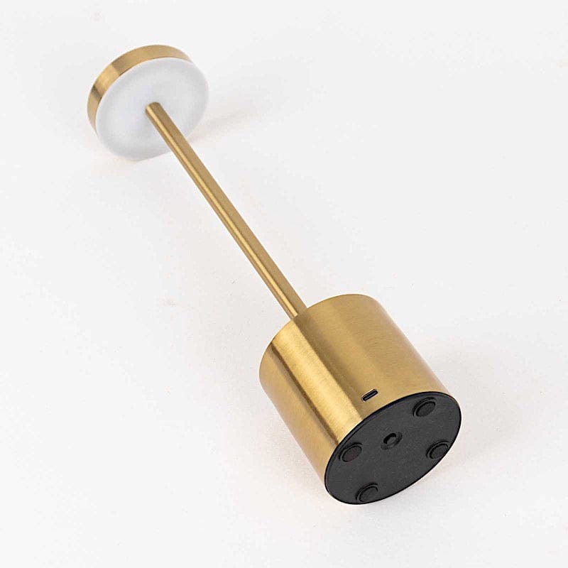 Metal Rechargeable Cordless Table Lamp with Touch Control - Gold LED_MET_LAMP01_GOLD