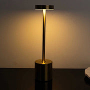 Metal Rechargeable Cordless Table Lamp with Touch Control - Gold LED_MET_LAMP01_GOLD