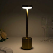 Metal Rechargeable Cordless Table Lamp with Touch Control - Gold LED_MET_LAMP01_GOLD