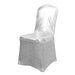 Metallic Shimmer Tinsel Spandex Banquet Chair Cover - Gold CHAIR_2223_SILV
