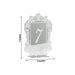 Mirror Arch Acrylic with Baroque Lace Border Table Numbers 1-10 FAV_BOARDTN_ACRY02_5X7_SILV1