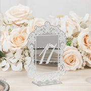 Mirror Arch Acrylic with Baroque Lace Border Table Numbers 11-20