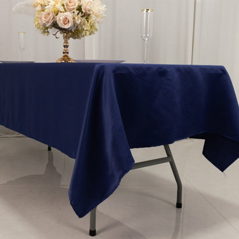 60" x 102" Lamour Satin Rectangular Tablecloth