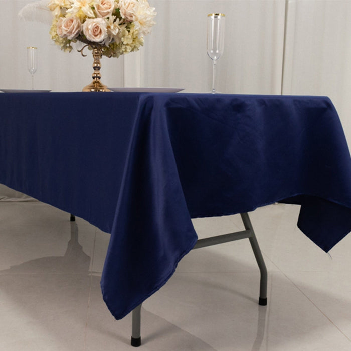 60" x 102" Lamour Satin Rectangular Tablecloth