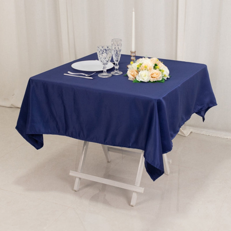 54" x 54" Lamour Satin Square Tablecloth Wedding Party Table Linens