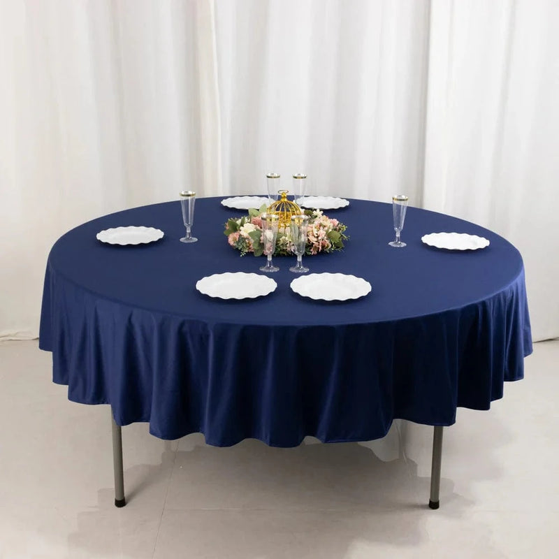90" Premium Scuba Round Tablecloth
