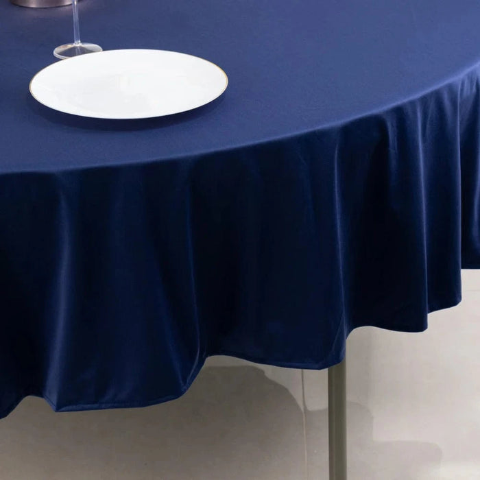 90" Premium Scuba Round Tablecloth