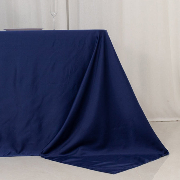 90" x 156" Lamour Satin Rectangular Tablecloth