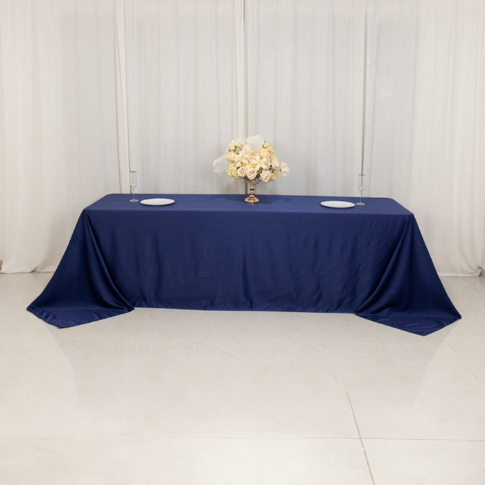 90" x 156" Lamour Satin Rectangular Tablecloth