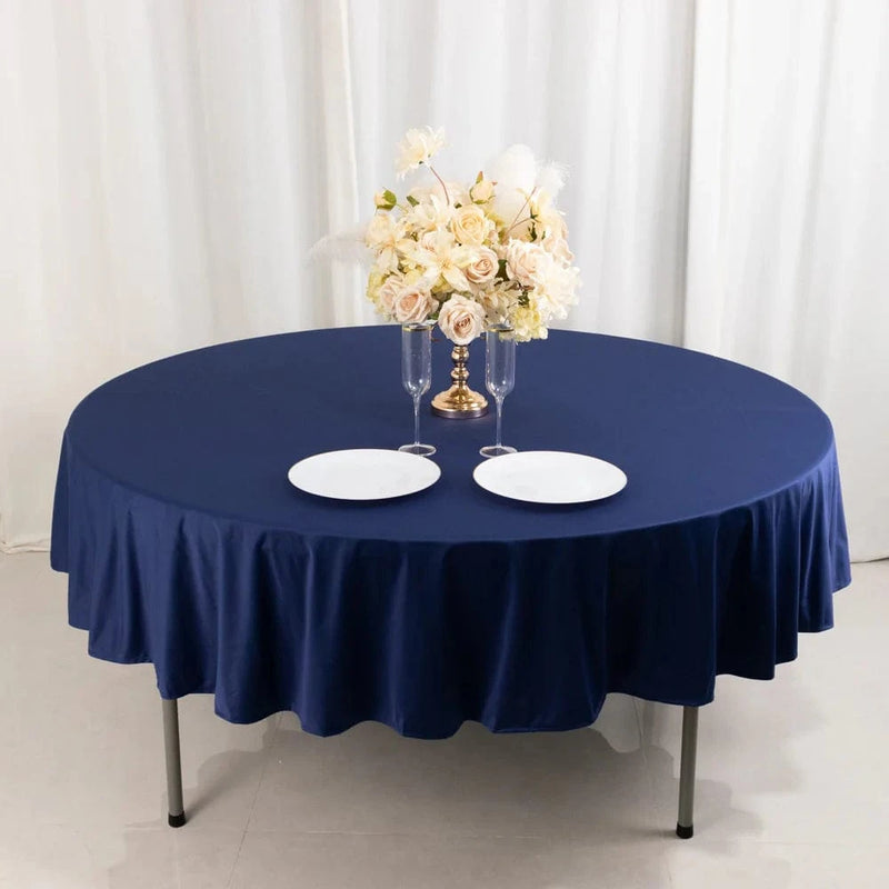 90" Premium Scuba Round Tablecloth
