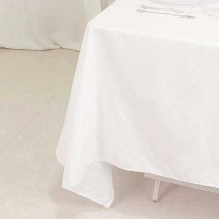 70" Cotton Blend Square Tablecloth for Weddings and Events