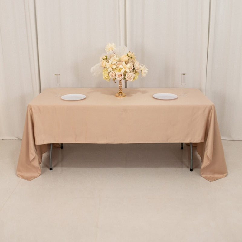 60" x 126" Lamour Satin Rectangular Tablecloth