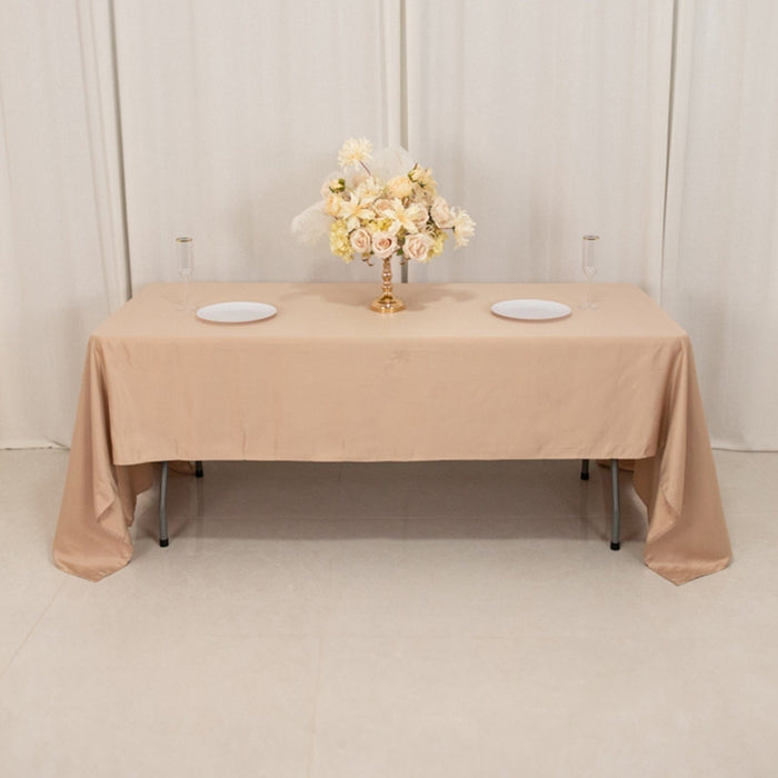 60" x 126" Lamour Satin Rectangular Tablecloth