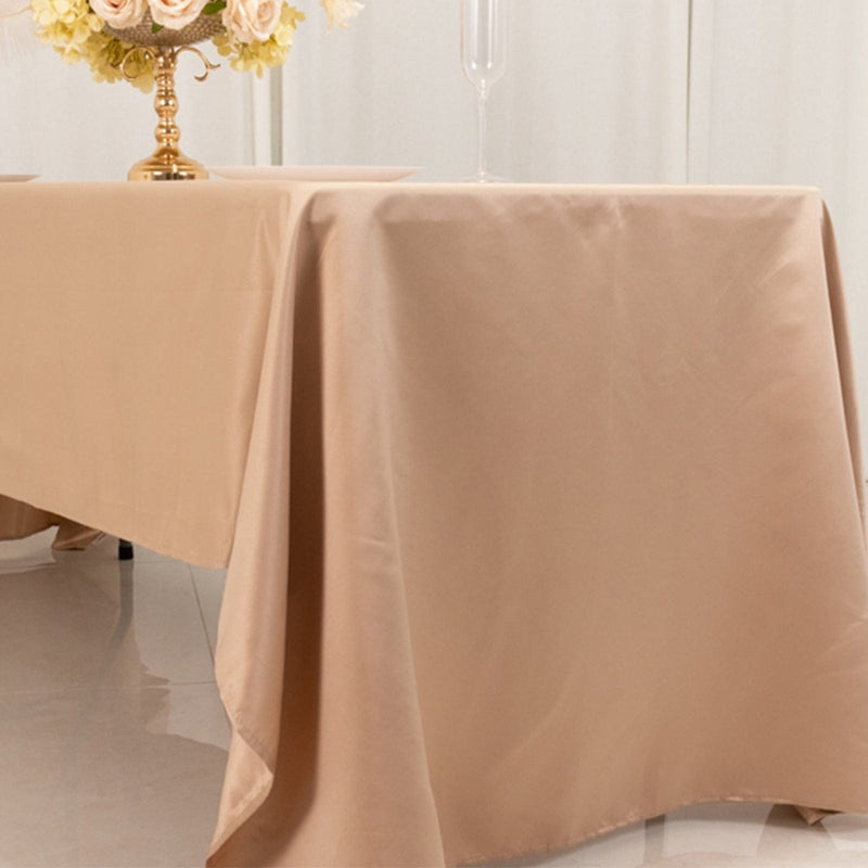 60" x 126" Lamour Satin Rectangular Tablecloth