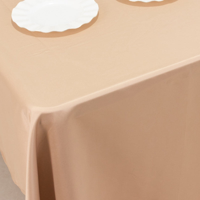 60" x 126" Lamour Satin Rectangular Tablecloth