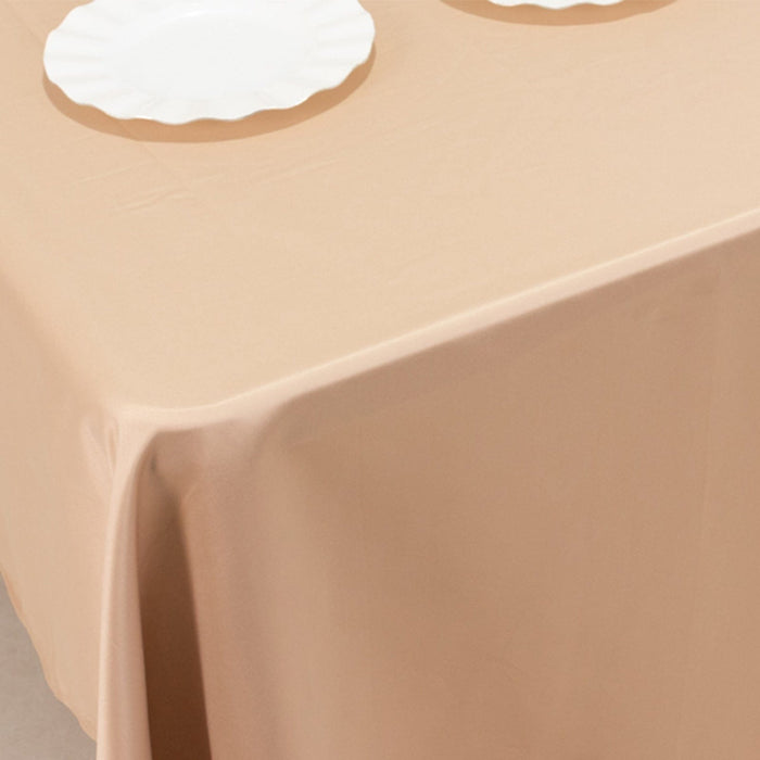 60" x 126" Lamour Satin Rectangular Tablecloth
